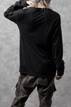 Load image into Gallery viewer, black crow x LOOM exclusive long sleeve tops / suvin cotton jersey (black)