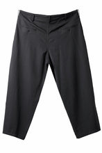 画像をギャラリービューアに読み込む, Y's for men CLASSIC STRING PANTS WITH 3-STITCH / WRINKLED GABARDINE (BLACK)