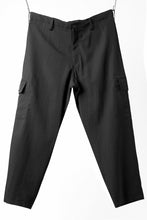 画像をギャラリービューアに読み込む, Y's for men SIDE TUCK CARGO POCKET PANTS / WRINKLED GABARDINE (BLACK)