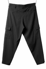 画像をギャラリービューアに読み込む, Y's for men SIDE TUCK CARGO POCKET PANTS / WRINKLED GABARDINE (BLACK)