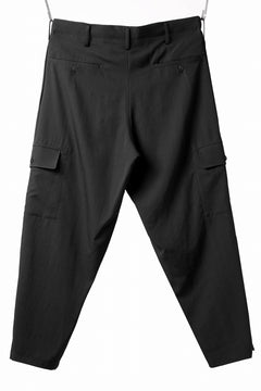 画像をギャラリービューアに読み込む, Y's for men SIDE TUCK CARGO POCKET PANTS / WRINKLED GABARDINE (BLACK)