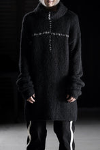 画像をギャラリービューアに読み込む, thom/krom HIGH COLLAR KNIT PULLOVER / ALPACA WOOL (BLACK)