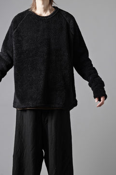 画像をギャラリービューアに読み込む, N/07 exclusive BOA FLEECE STRAIGHT TOP (BLACK)