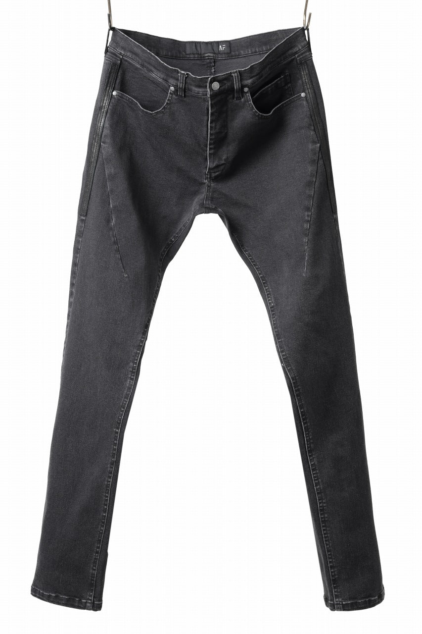 画像をギャラリービューアに読み込む, A.F ARTEFACT RELAXED SKINNY DENIM PANTS (BLACK)