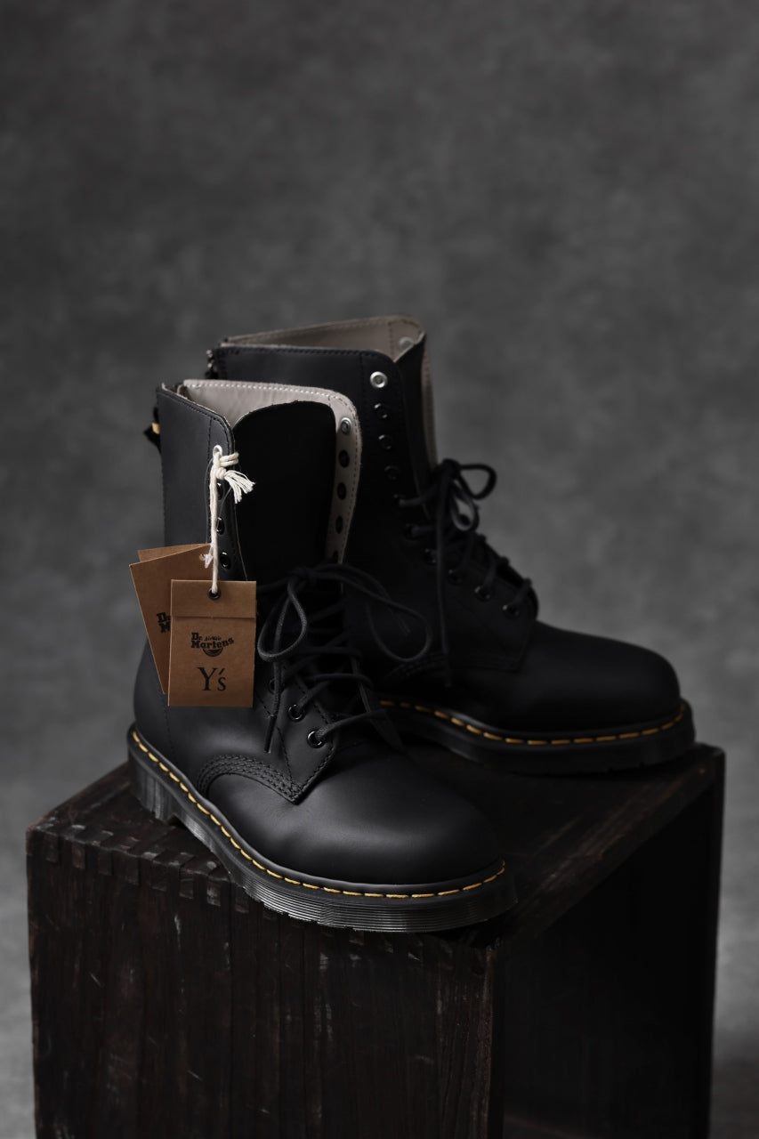 画像をギャラリービューアに読み込む, Y's x Dr. Martens 10-EYES BACK ZIP BOOTS 1490 / SMOOTH COWHIDE (BLACK)
