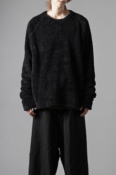 画像をギャラリービューアに読み込む, N/07 exclusive BOA FLEECE STRAIGHT TOP (BLACK)