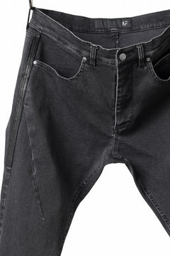 画像をギャラリービューアに読み込む, A.F ARTEFACT RELAXED SKINNY DENIM PANTS (BLACK)