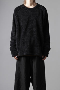画像をギャラリービューアに読み込む, N/07 exclusive BOA FLEECE STRAIGHT TOP (BLACK)