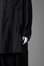 画像をギャラリービューアに読み込む, Y's for men BIG SHIRT / CELLULOSE LAWN (BLACK)