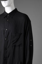 画像をギャラリービューアに読み込む, Y's for men BIG SHIRT / CELLULOSE LAWN (BLACK)