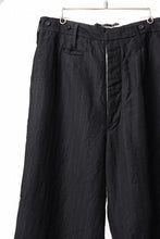 Load image into Gallery viewer, KLASICA GALWAY - Hb CUT OFF BOLD STRAIGHT TROUSERS / HIGH DENSITY HERRING BONE (DARK NIGHT)