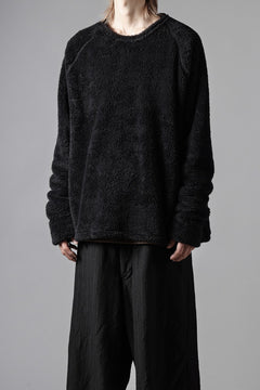 画像をギャラリービューアに読み込む, N/07 exclusive BOA FLEECE STRAIGHT TOP (BLACK)