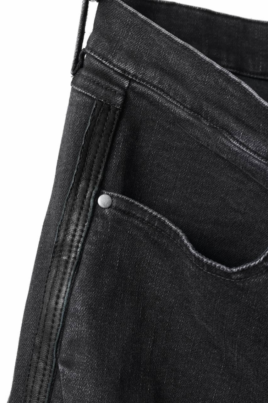 画像をギャラリービューアに読み込む, A.F ARTEFACT RELAXED SKINNY DENIM PANTS (BLACK)