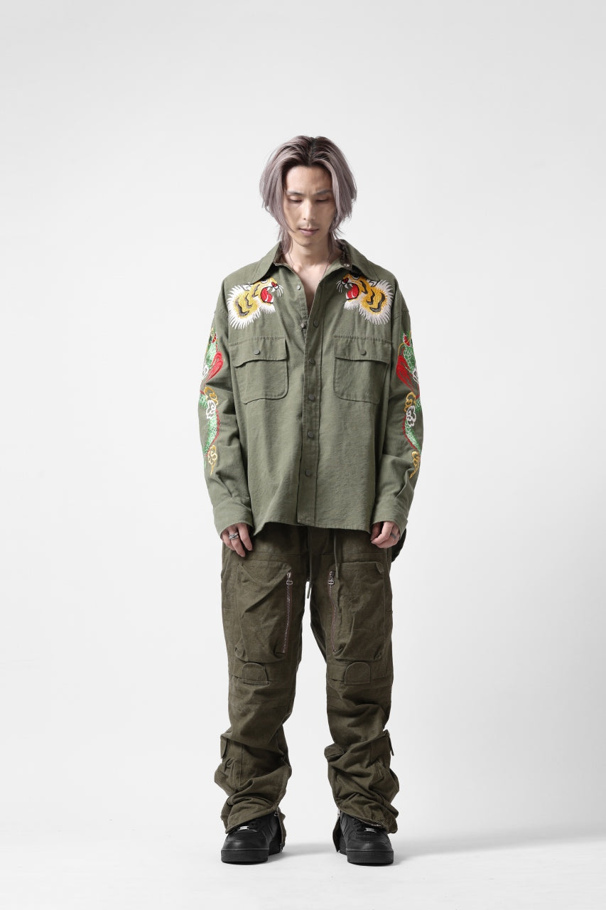 画像をギャラリービューアに読み込む, READYMADE SKA SHIRT-JACKET (KHAKI GREEN)