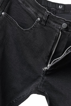 画像をギャラリービューアに読み込む, A.F ARTEFACT RELAXED SKINNY DENIM PANTS (BLACK)