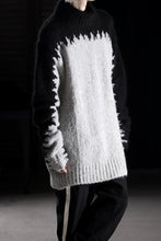 画像をギャラリービューアに読み込む, thom/krom MOCK NECK KNIT PULLOVER / ALPACA WOOL (BLACK x GREY)