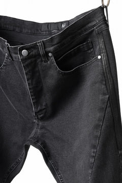 画像をギャラリービューアに読み込む, A.F ARTEFACT RELAXED SKINNY DENIM PANTS (BLACK)