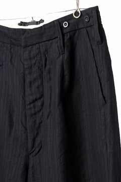 Load image into Gallery viewer, KLASICA GALWAY - Hb CUT OFF BOLD STRAIGHT TROUSERS / HIGH DENSITY HERRING BONE (DARK NIGHT)