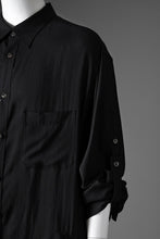 画像をギャラリービューアに読み込む, Y's for men BIG SHIRT / CELLULOSE LAWN (BLACK)