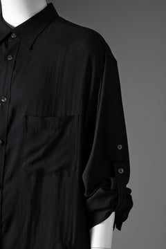 画像をギャラリービューアに読み込む, Y's for men BIG SHIRT / CELLULOSE LAWN (BLACK)