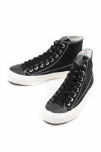 画像をギャラリービューアに読み込む, Y's for men HIGH TOP SNEAKER / COTTON CANVAS (BLACK x WHITE)
