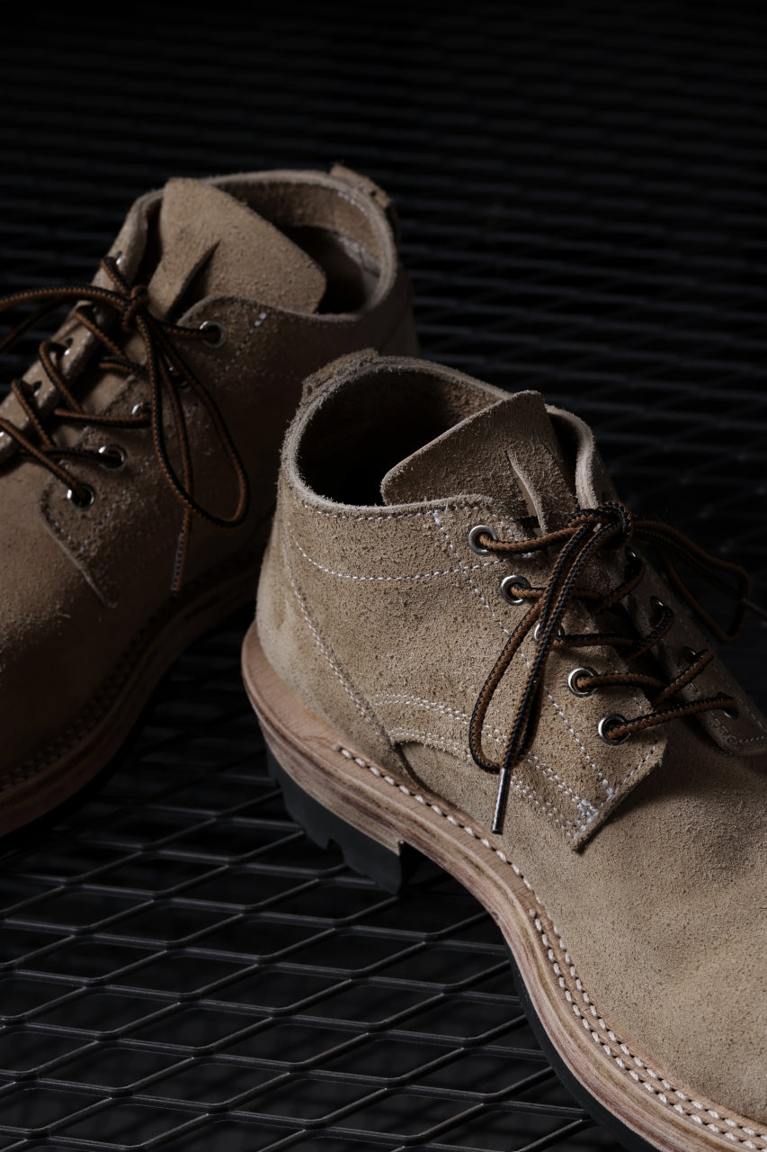 Load image into Gallery viewer, Portaille x LOOM exclusive DOUBLE STITCHED WELT WORKING DERBY / BOX CALF SUEDE (BEIGE)