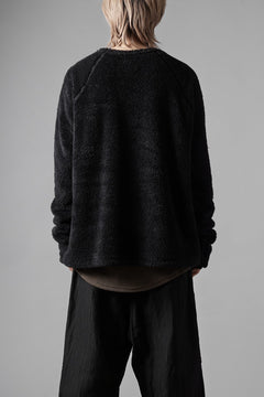 画像をギャラリービューアに読み込む, N/07 exclusive BOA FLEECE STRAIGHT TOP (BLACK)