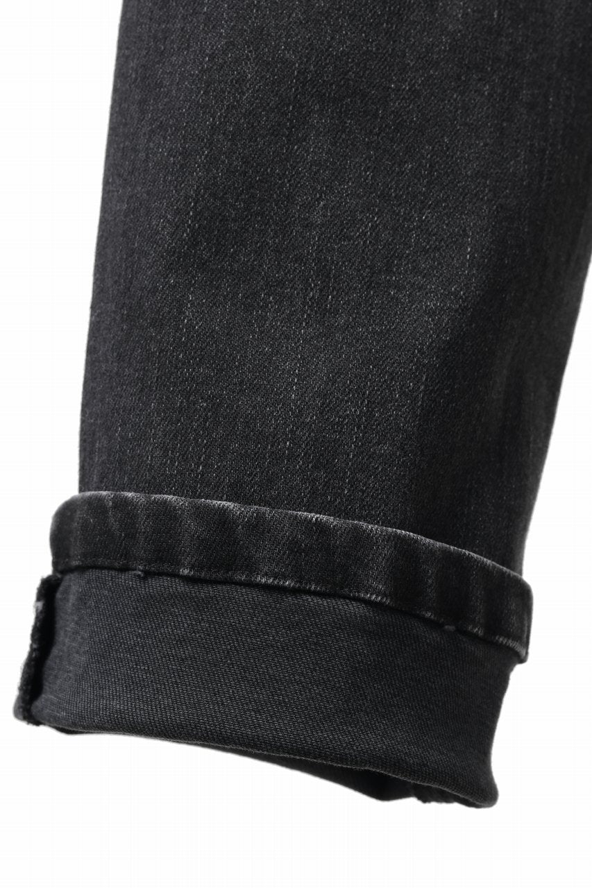 画像をギャラリービューアに読み込む, A.F ARTEFACT RELAXED SKINNY DENIM PANTS (BLACK)
