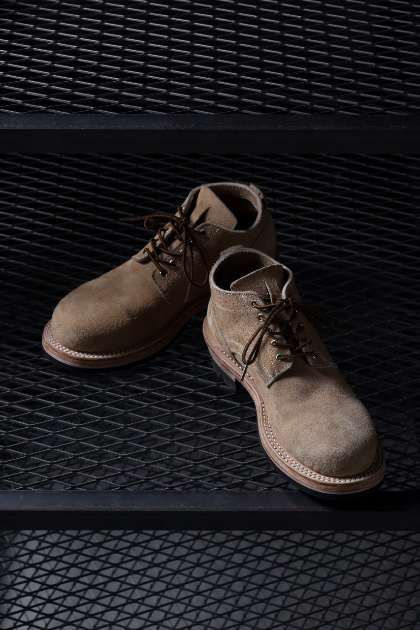 Load image into Gallery viewer, Portaille x LOOM exclusive DOUBLE STITCHED WELT WORKING DERBY / BOX CALF SUEDE (BEIGE)