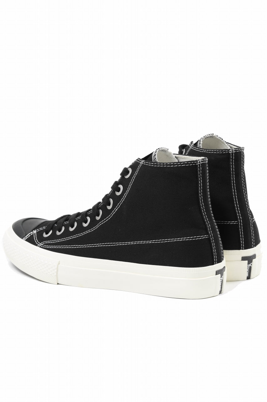 画像をギャラリービューアに読み込む, Y's for men HIGH TOP SNEAKER / COTTON CANVAS (BLACK x WHITE)
