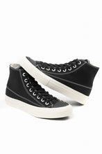 画像をギャラリービューアに読み込む, Y's for men HIGH TOP SNEAKER / COTTON CANVAS (BLACK x WHITE)