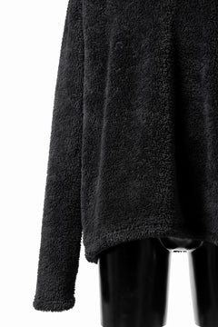 画像をギャラリービューアに読み込む, N/07 exclusive BOA FLEECE STRAIGHT TOP (BLACK)