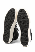 画像をギャラリービューアに読み込む, Y's for men HIGH TOP SNEAKER / COTTON CANVAS (BLACK x WHITE)
