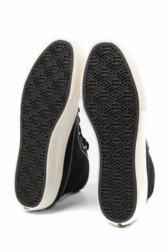 画像をギャラリービューアに読み込む, Y's for men HIGH TOP SNEAKER / COTTON CANVAS (BLACK x WHITE)