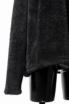 画像をギャラリービューアに読み込む, N/07 exclusive BOA FLEECE STRAIGHT TOP (BLACK)