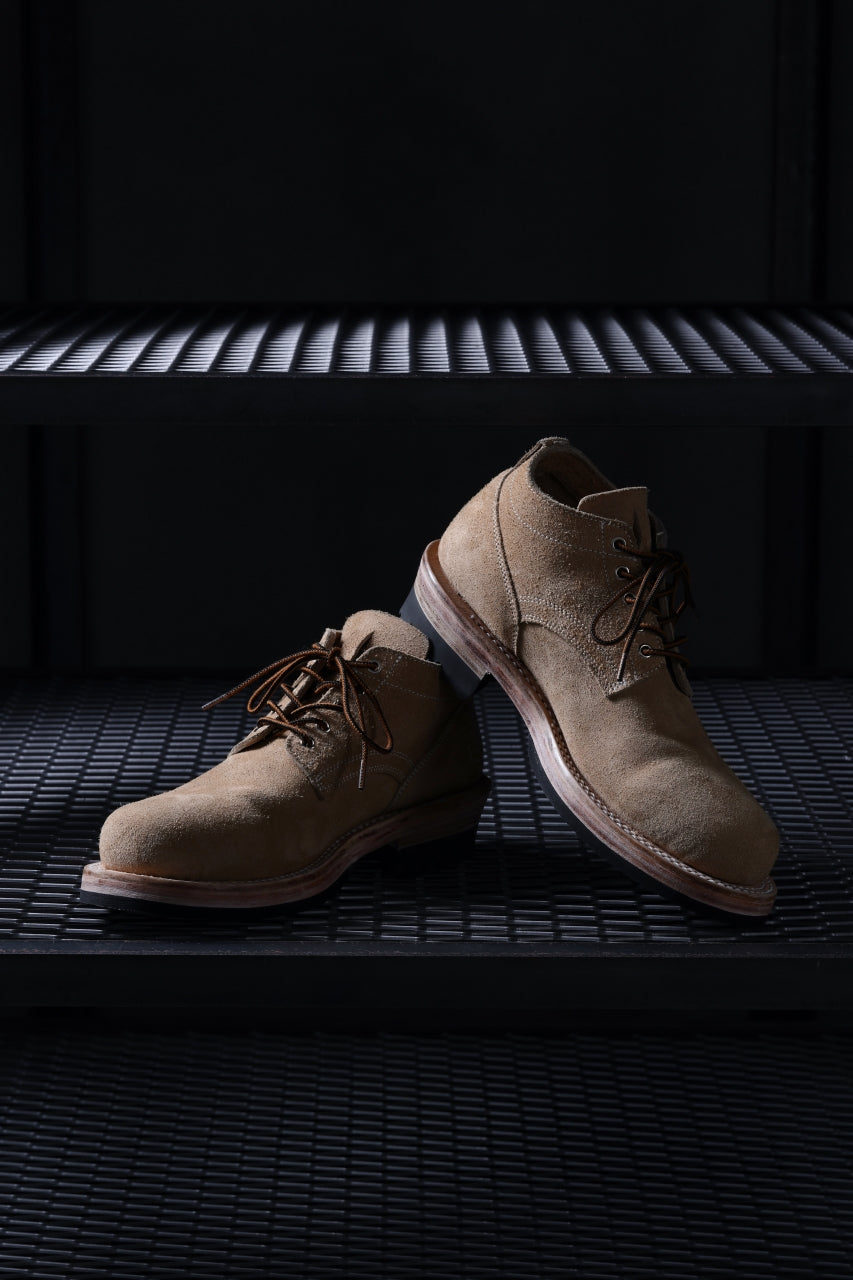 画像をギャラリービューアに読み込む, Portaille x LOOM exclusive DOUBLE STITCHED WELT WORKING DERBY / BOX CALF SUEDE (SAND BEIGE)