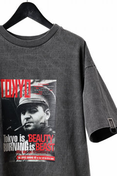 画像をギャラリービューアに読み込む, beauty : beast x CVTVLIST S/S TEE "TOKYO BURNING" (G.BLACK)
