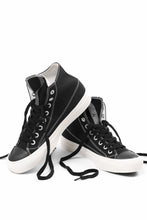 画像をギャラリービューアに読み込む, Y's for men HIGH TOP SNEAKER / COTTON CANVAS (BLACK x WHITE)