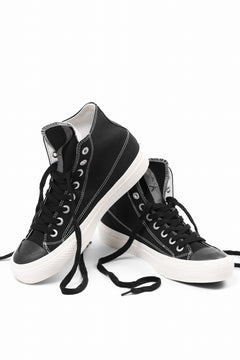 画像をギャラリービューアに読み込む, Y's for men HIGH TOP SNEAKER / COTTON CANVAS (BLACK x WHITE)