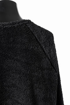 画像をギャラリービューアに読み込む, N/07 exclusive BOA FLEECE STRAIGHT TOP (BLACK)