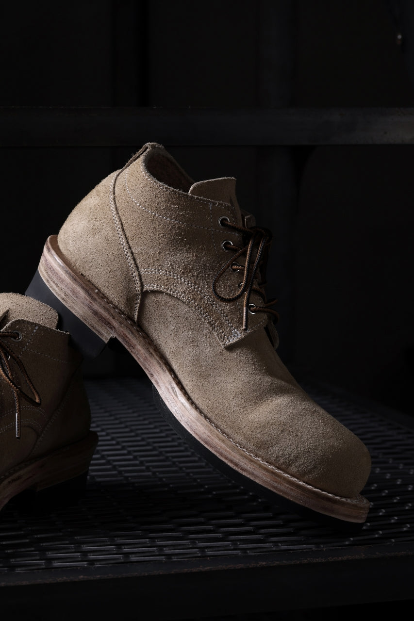 Load image into Gallery viewer, Portaille x LOOM exclusive DOUBLE STITCHED WELT WORKING DERBY / BOX CALF SUEDE (BEIGE)