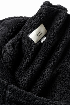 画像をギャラリービューアに読み込む, N/07 exclusive BOA FLEECE STRAIGHT TOP (BLACK)