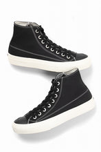 画像をギャラリービューアに読み込む, Y's for men HIGH TOP SNEAKER / COTTON CANVAS (BLACK x WHITE)