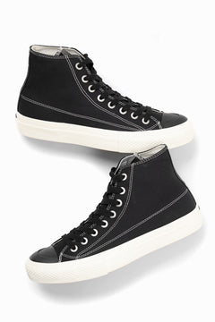 画像をギャラリービューアに読み込む, Y's for men HIGH TOP SNEAKER / COTTON CANVAS (BLACK x WHITE)
