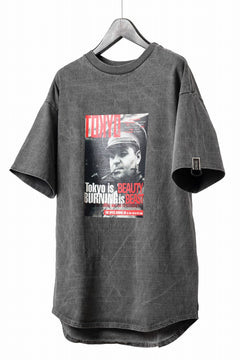 画像をギャラリービューアに読み込む, beauty : beast x CVTVLIST S/S TEE "TOKYO BURNING" (G.BLACK)