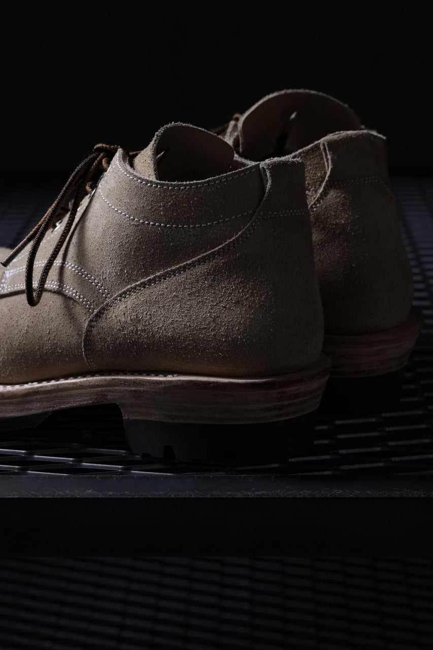 Load image into Gallery viewer, Portaille x LOOM exclusive DOUBLE STITCHED WELT WORKING DERBY / BOX CALF SUEDE (BEIGE)