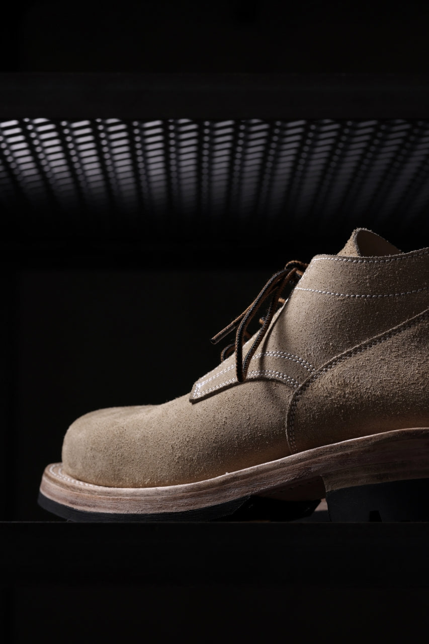Load image into Gallery viewer, Portaille x LOOM exclusive DOUBLE STITCHED WELT WORKING DERBY / BOX CALF SUEDE (BEIGE)