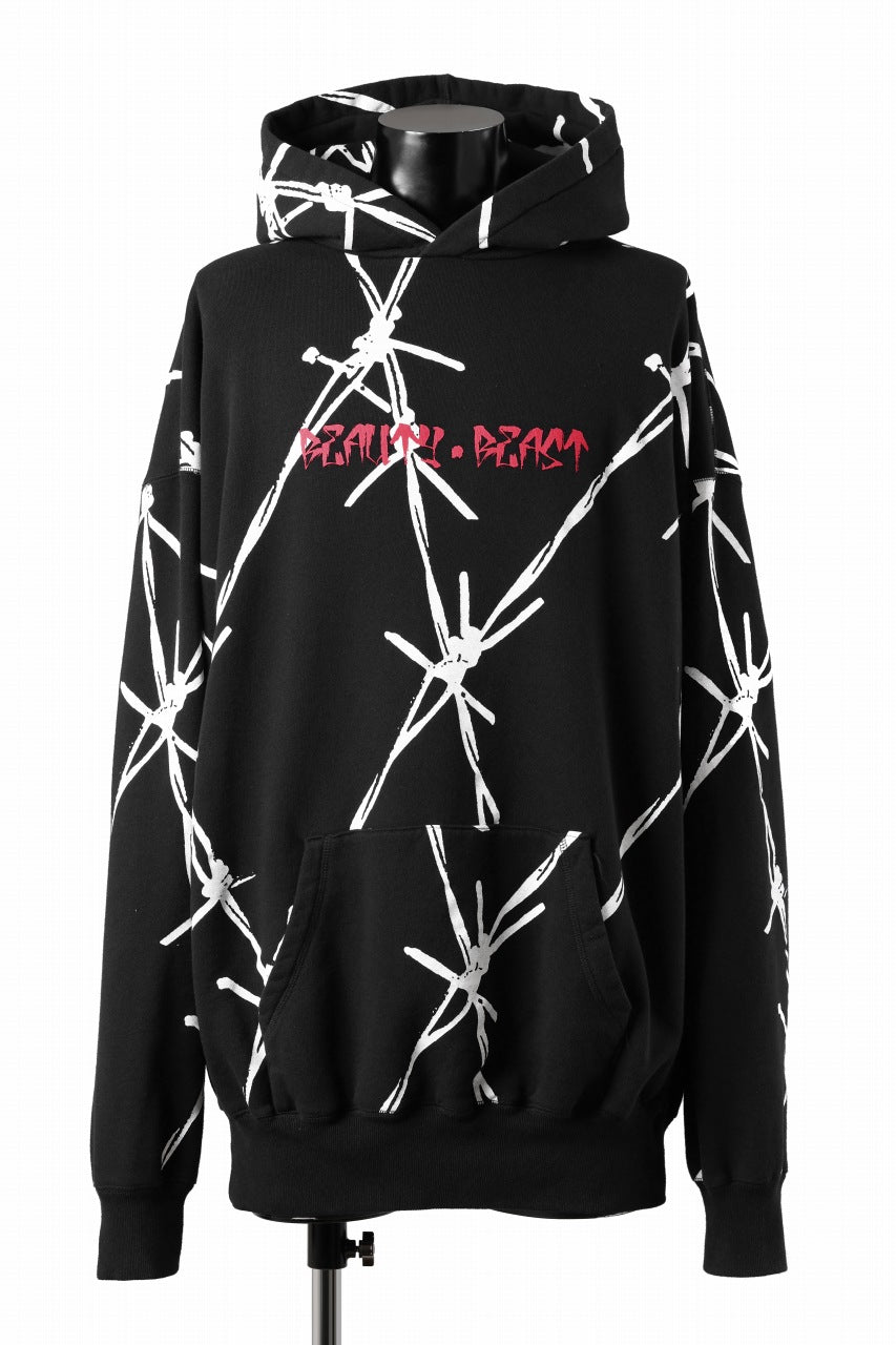 画像をギャラリービューアに読み込む, beauty : beast x CVTVLIST P.O HOODED "BARBED WIRE" (BLACK)
