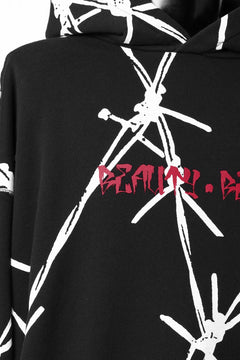 画像をギャラリービューアに読み込む, beauty : beast x CVTVLIST P.O HOODED &quot;BARBED WIRE&quot; (BLACK)