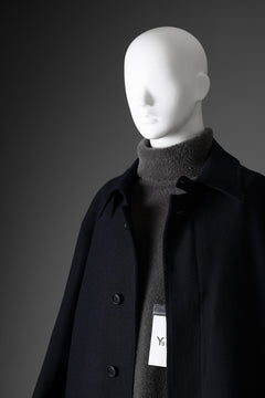 画像をギャラリービューアに読み込む, Y's for men  SOUTIEN COLLAR COAT / SMOOTH FLANNEL (NAVY)